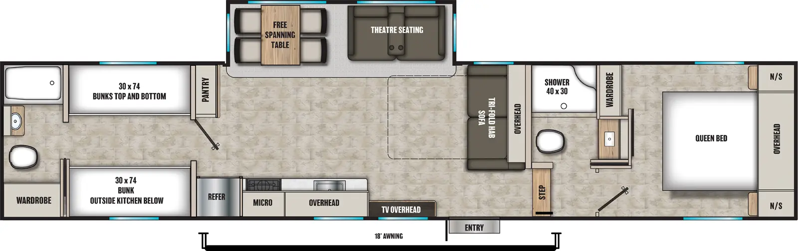 Phoenix 368TBH Floorplan
